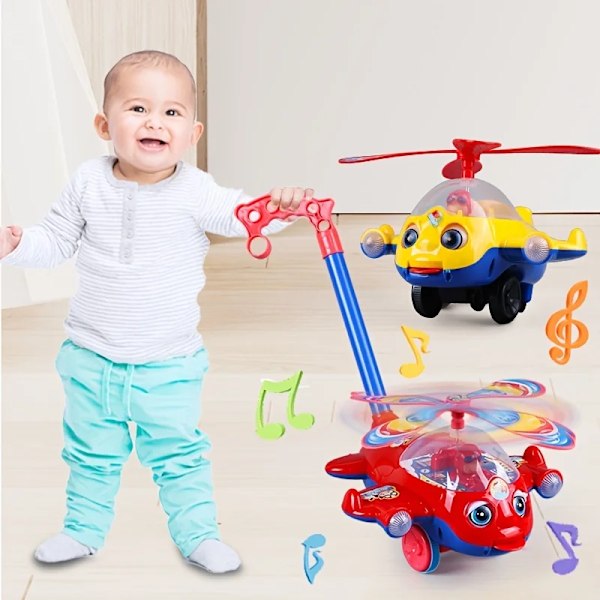 Baby Walker Legetøj Hånd Skub Toddler Legetøj