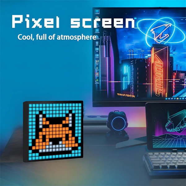 Smart LED Matrix Pixel Display RGB DIY Graffiti Bluetooth App Kontrol Kunst Display Til Gaming Værelse Dekor
