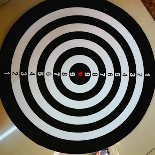 Hög kvalitet 36CM Professionell Dubbelsidig Flocking Dart Bräde Stål Spets Dart Tävling KTV Underhållning och Fritid med 6 Dart