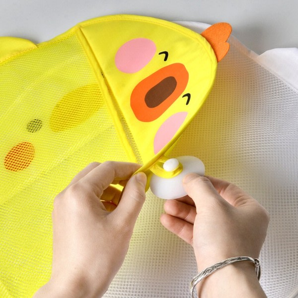 Baby Bade Legetøj Nødt And Dinosaur Mesh Net Opbevaring Taske Stærk Sugekopper Bade Spil Taske