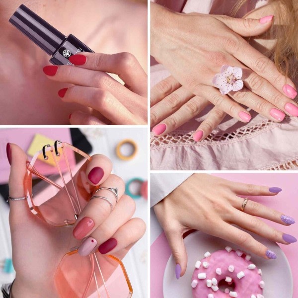 Pack 20 Färger Gel Nagellack Multi-color UV/LED Gel Matt Topp Bas Coat Professionals Nagelkonst