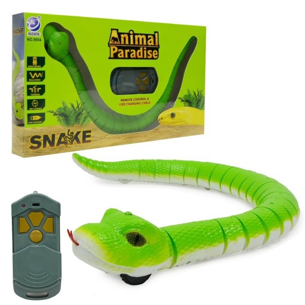 Barn Elektrisk Laddning Simulering Fjärrkontroll Snake Djur leksak
