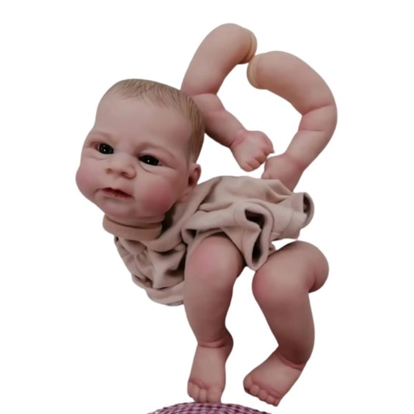 Reborn Doll Kit Lifelike Soft Touch DIY Painted Dukke Dele Søde Fødselsdag Jule Gaver Reborn Dukke Legetøj