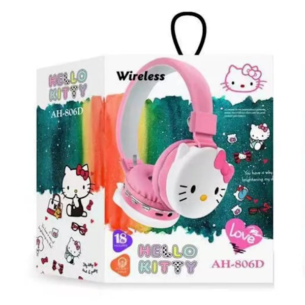 Söpö Bluetooth Kuulokkeet Langattomat Kuulokkeet Anime sarjakuva Stereo Kuulokkeet