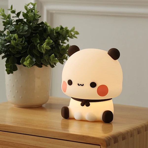 Søt Tegneserie Nattlys Dyr Soverom Dekorativt Stue Rom Dukker Led Natt Lys Lampe