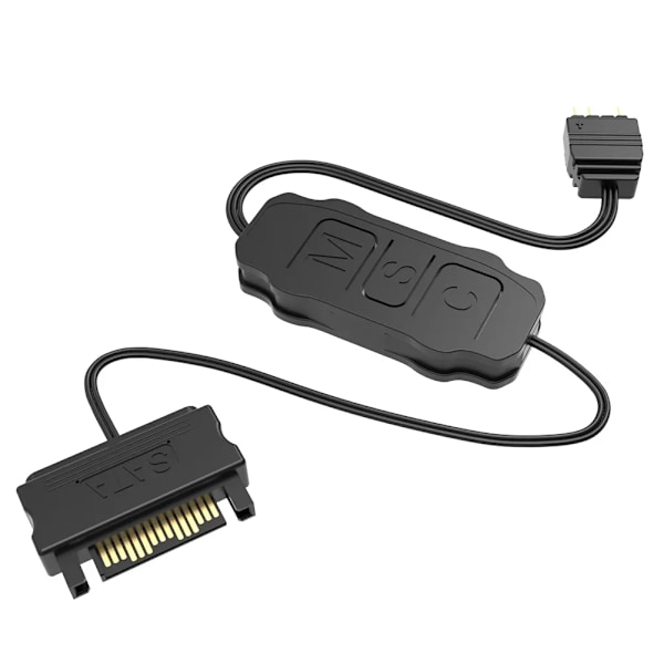 5V 3Pin ARGB Controller SATA Strømforsyning Mini RGB LED