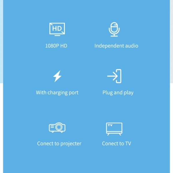 Hagibis VGA til HDMI-kompatibel adapter Med 3,5 mm AUX lyd jack 1080P hann til kvinne konverter for PC bærbar HDTV projektor