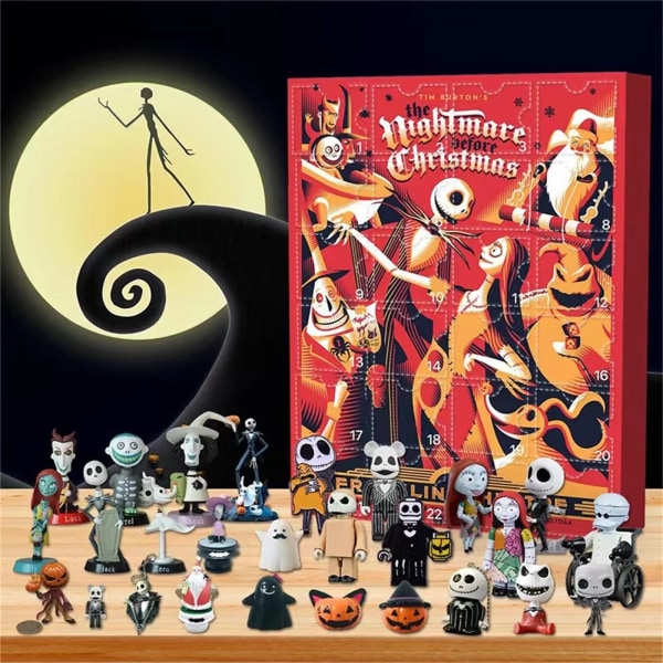 Adventti kalenteri sisältää 24 lahjaa nukkeja kiitospäivä kauhu figuurit adventti kalenteri joulu laskenta