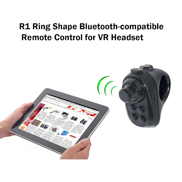 Ring Shape Bluetooth-kompatibel VR Fjernbetjening Controller Trådløs Gamepad til iPhone Android Phone VR Headset