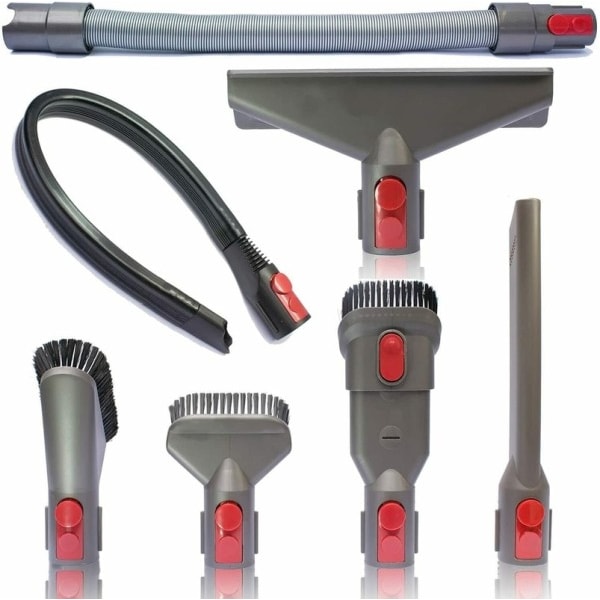 7st dammsugare tillbehör rengöring borste och slang verktyg kit för Dyson V7 V8 V10 V11