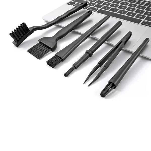 6 IN 1 Professional Bærbar Tastatur Rengjøringssett Datamaskin Mobil Telefon Støv Børster Rensere Bærbar