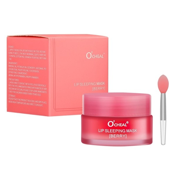 1 stk nat sovende vedligeholdelse fugtgivende læbe gloss blegemiddel creme anti aldring reparation læber maske