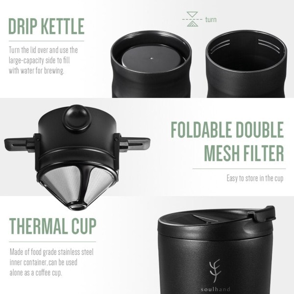 Elektrisk kaffe kværn bærbar espresso maskine rejse kaffemaskine til bil hjem rejse krus med kværn filter