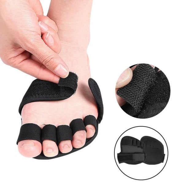 Tå Separator Mjuk Framfot kuddar Ortotics Rightener för Realign Shorted Toes