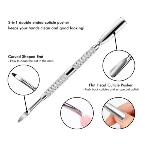 Nagel Nagelband Sax Rostfritt Stål Manikyr Pedikyr Verktyg Silver Död Skin Sax Nipper Clipper Verktyg