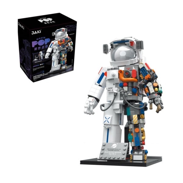 3D Halvkrop Robot Rum Astronaut Model Legetøj Robot Rummand Bygningsblokke