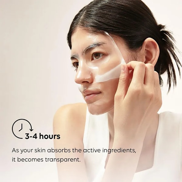 4 bitar Absorberbar Bio-kollagen Äkta Djup Mask Natt Fuktgivande Mask