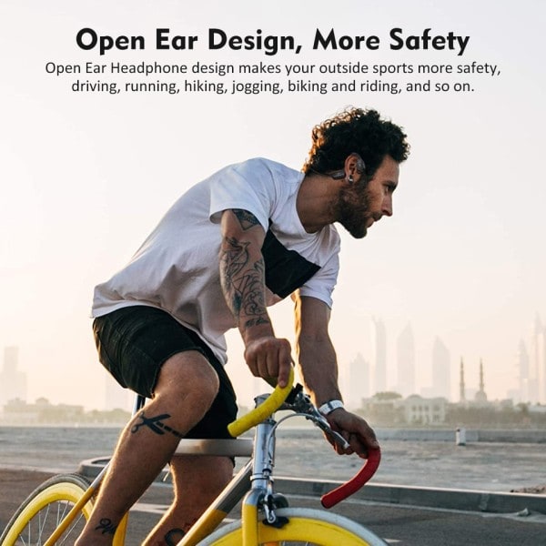Real Bone Conduction Hörlurar Bluetooth Trådlösa Hörlurar