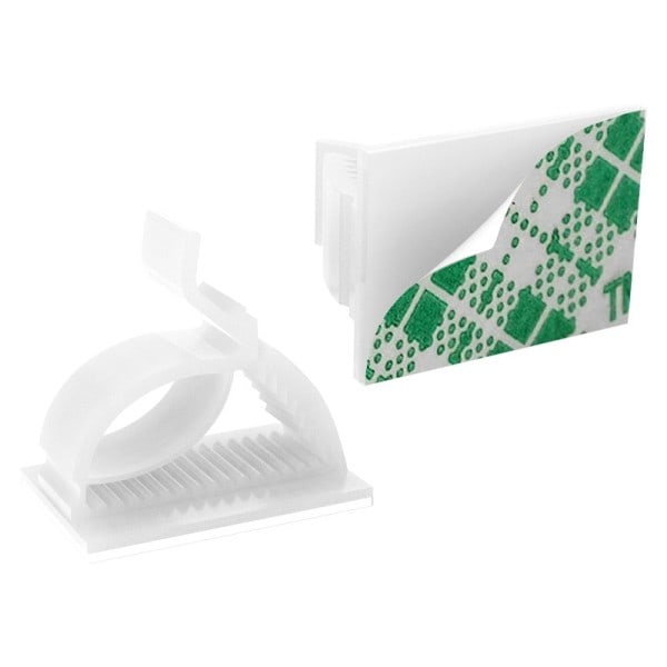 60 STK Selv klebende kabel styring organisering klemmer justerbar skrivebord ryddig wire ledning fikser feste klemmer