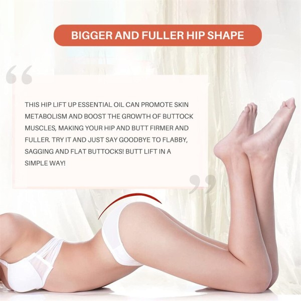 Butt Enhancer Essential Oil  Effective But Lift Forhindre Sagting  Forstør Høfte 2 stykker