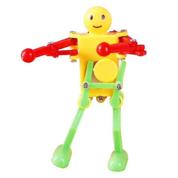 Clockwork Wind Up Dancing Robot Legetøj til Baby Børn Udviklingsmæssigt Gave Puslespil WindUp Legetøj Fidget Legetøj