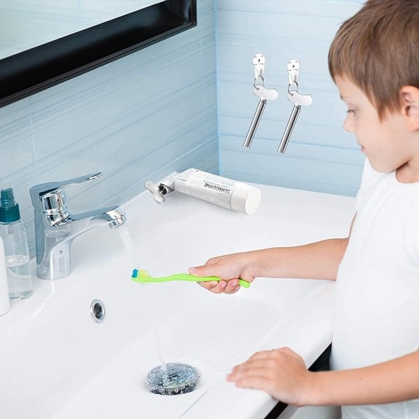 Rostfritt stål Tandkräm Squeezer Ansiktsbehandling Cleanser Tandkräm Dispenser Squeezer Tube Verktyg