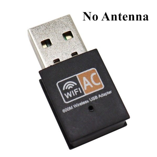 Dual Band 600Mbps USB wifi adapter 2,4GHz 5GHz WiFi med antenne