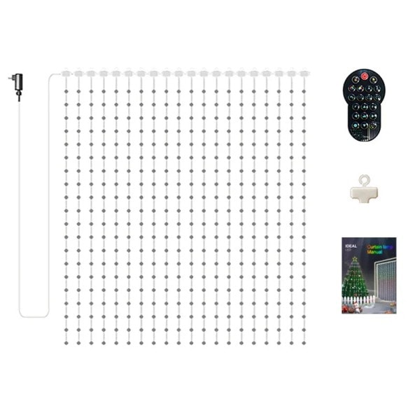 Smart gardin sträng ljus app gör-det-själv bild text lysdiod display smart LED RGB sträng ljus