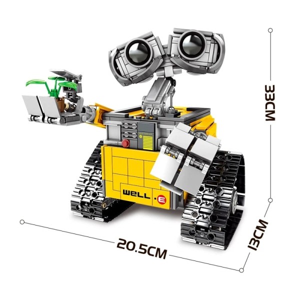 Byggeklodser Tegnefilm Film Eva Wall-e Legetøj Klassisk Dukker Idear Model Klodser Sæt til børn