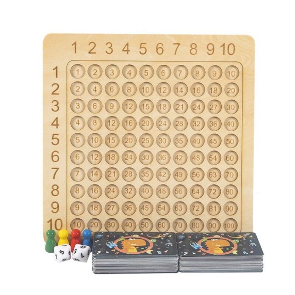 Montessori Multiplikation Addition Bræt Spil Børn Læring Uddannelseslegetøj Matematik Tælle Bræt Spil legetøj