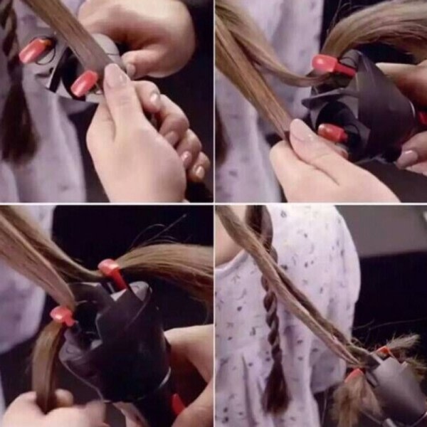 Elektrisk Hår Fläta Automatisk Twist Braider Stik Device Machine Flätning Frisyr Hår Styling Verktyg