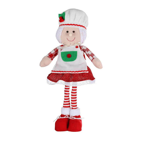 God jul Sträckbar kock tomten Docka Söt Pepparkakor Man Teleskopisk leksak