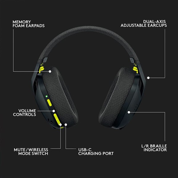 Bluetooth Trådløst Gaming Headset Surround Sound Headset