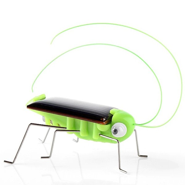 Sol Gräshoppa Insekt Soldriven Bug Robot Moving Toy Solar Power Utomhus Leksaker