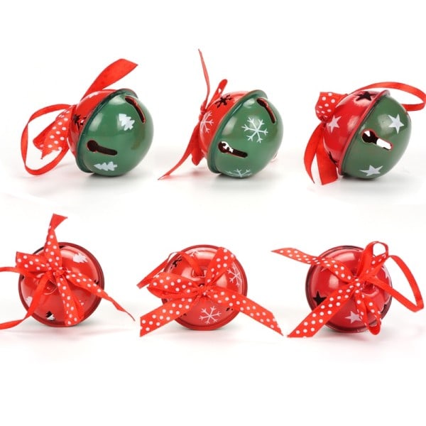 Joulu Sisustus Kotiin 6kpl Metalli Jingle Bell Nauhalla