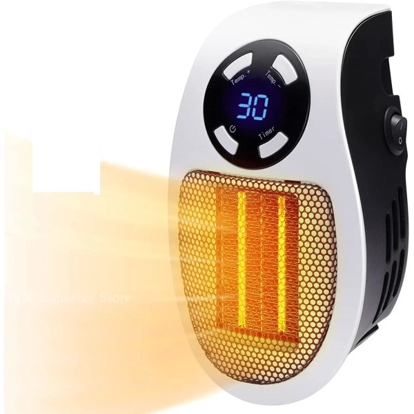 500W bärbar värmare elektrisk värmare plugg i vägg rum värmare hus apparat värme spis mini radiator fjärr värmare maskin