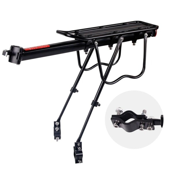 Cykel bagage holder last bag stativ hylde cykeltaske stativ holder