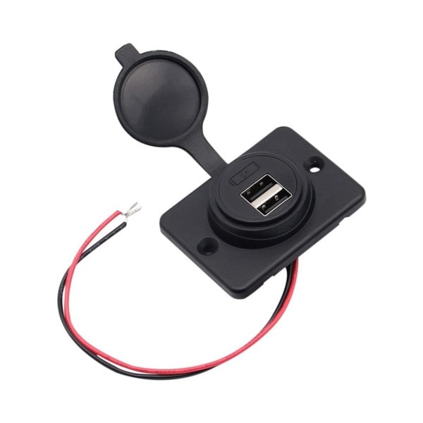 Kaksois USB lataus virta pistorasia 4.2A 12V 24V auto moottoripyörä adapterit pistoke laturi