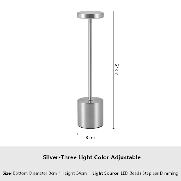 Simple Touch Sensor LED Bord Lampe Genopladelig Skrivebord Lampe