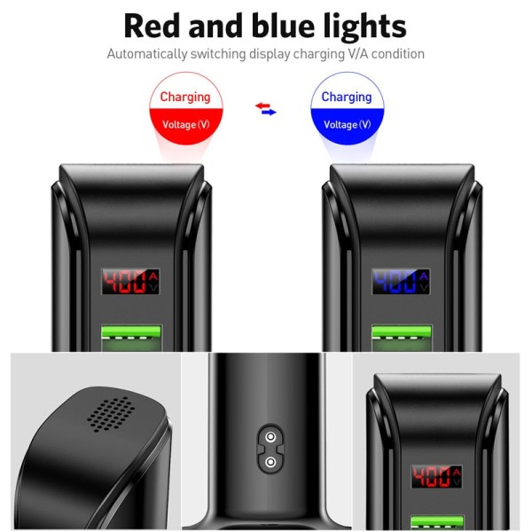 5 Multi Port USB lader Hub For Mobil Telefon EU  Plug LED Display USB Lading Desktop Station Dock ladere