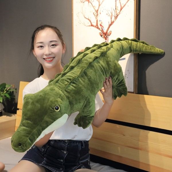 Utstoppet Dyr Real Life Alligator Plysj Leketøy Simulering Krokodille Dukker Kawaii Ceative Pute for barn