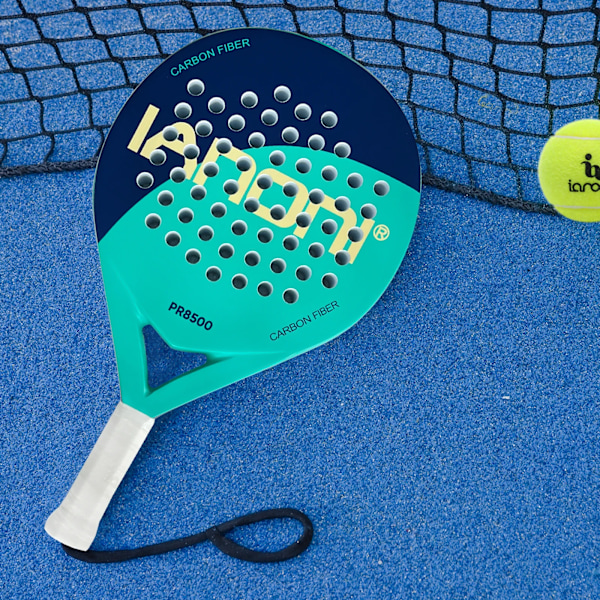 Padel Racket Carbon Fiber Yta med EVA Minne Flex Foam Core Padel Tennis Racket Lättvikt