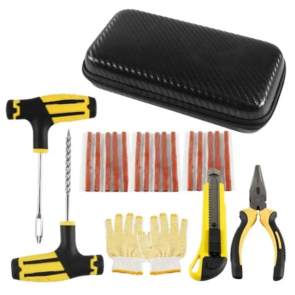 Auto Bike Tubeless Däck Däck Punktering Plug Garage Verktyg med gummi list