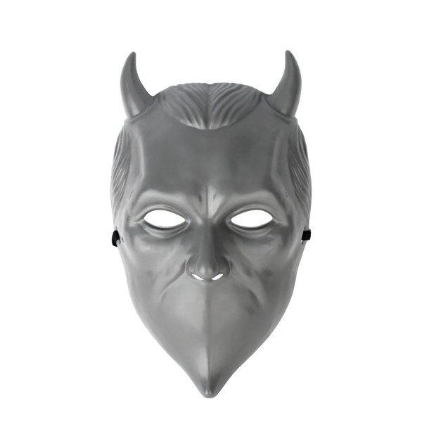 Halloween Ghost Mask Ghost Cosplay Dräkt Fest Rekvisita Grå Plast Skräck Mask