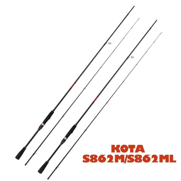 Squid Lure Spö 2,58m Spinning Spö 862M 862ML Squid Ägg Fiske Spö Fuji Ringar 40T Kol Spö