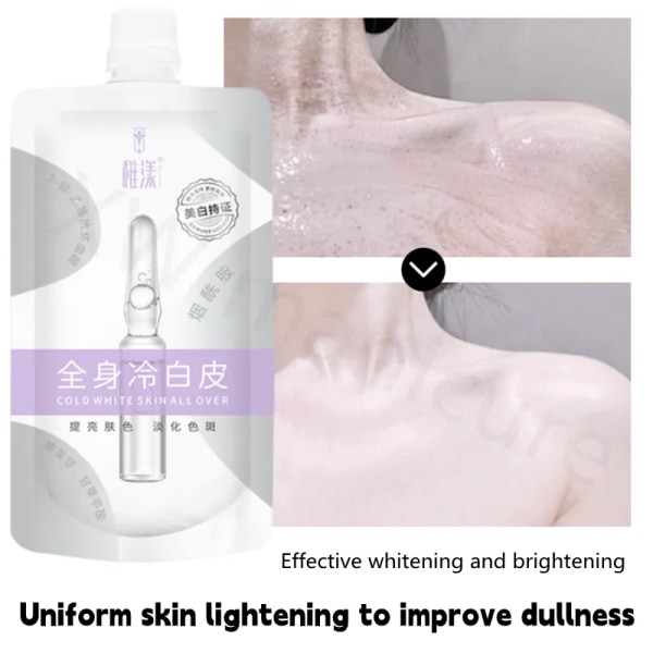 Silkeslen blekning kropp lotion kropp film niacinamid hel kropp kall vit hud blekning