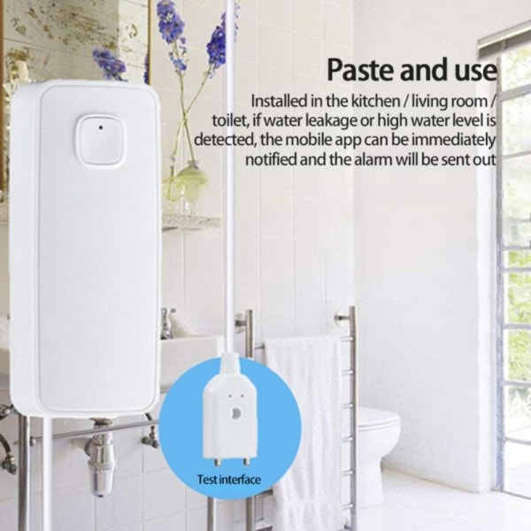 Vann lekkasje alarm uavhengig WIFI vann lekkasje sensor detektor flom alarm