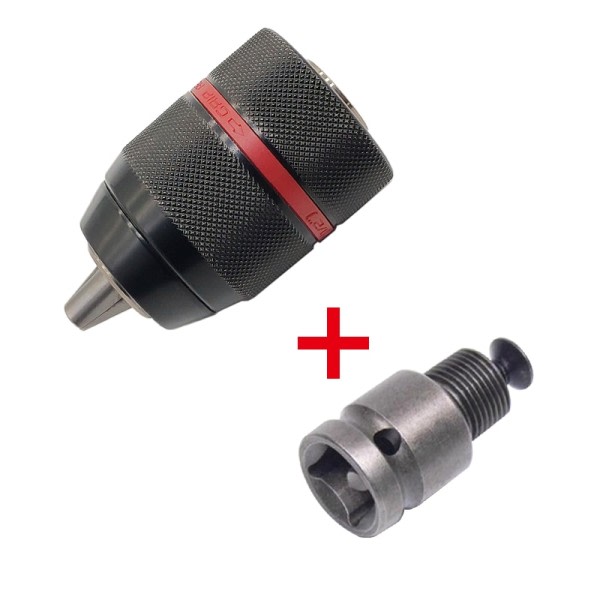 Metall Heavy Duty 1/2-20UNF 13mm Nøkkelfri Drill Chuck Sekskant Skaft/SDS/Socket Square Hunn Adaptor Maskinvare Verktøy