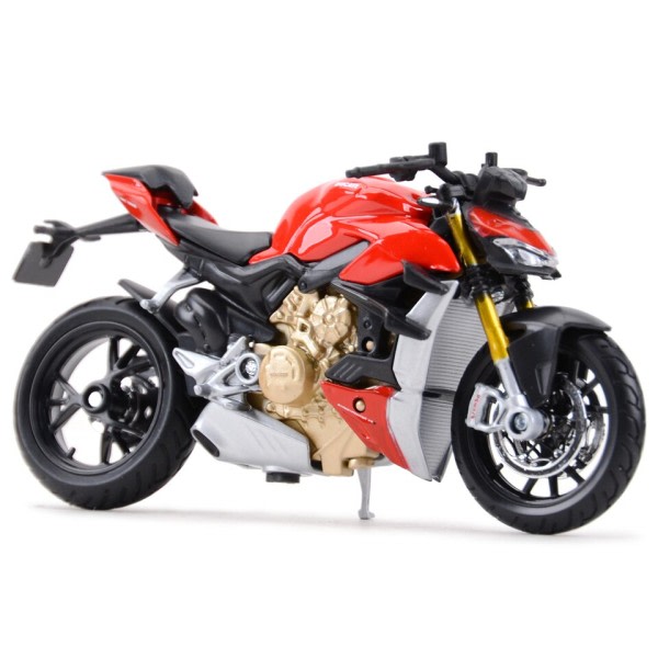 Ducati Super Naked V4 S Static Die Cast Fordon Samlarobjekt Hobbyer Motorcykel Modell Leksaker