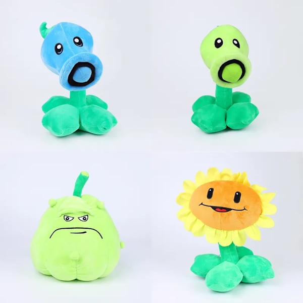 Planter vs Zombies Plysj Fylte Leker PVZ Peashooter Squash Solsikke Plysj Mykt Leketøy Dukke